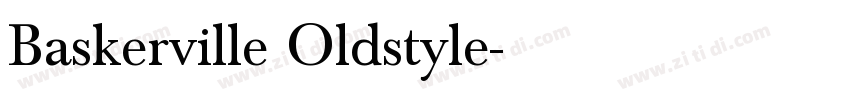 Baskerville Oldstyle字体转换